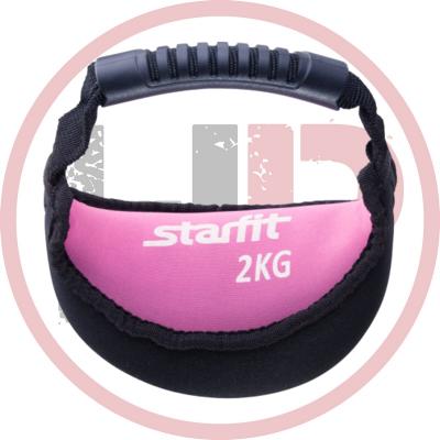 Гиря мягкая неопреновая Starfit DB-601, розовая