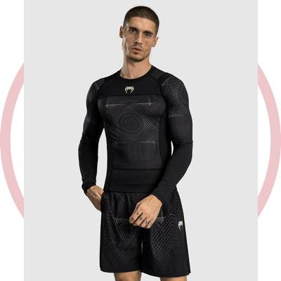 Рашгард Venum G-Fit Air Deep Black/Desert Sand