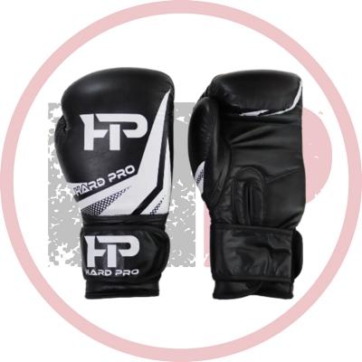 Боксерские перчатки HARD-PRO Black-Leather-101